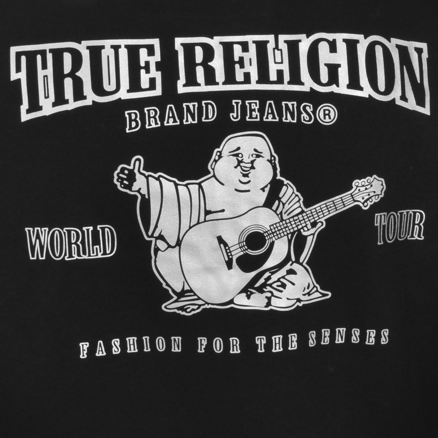 Alternative Image for ProductTrue Religion Reflective Full Zip Hoodie Black3